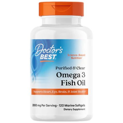 BEST Omega 3 Fish Oil 1000 mg / Purified & Clear