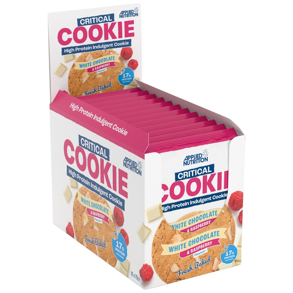 Critical-Cookie-Box-12x73g-White-Chocolate-_-Raspberry_2000x2000-233fec4-1000x1000 Critical Cookie | High Protein Indulgent Cookie - Image 1