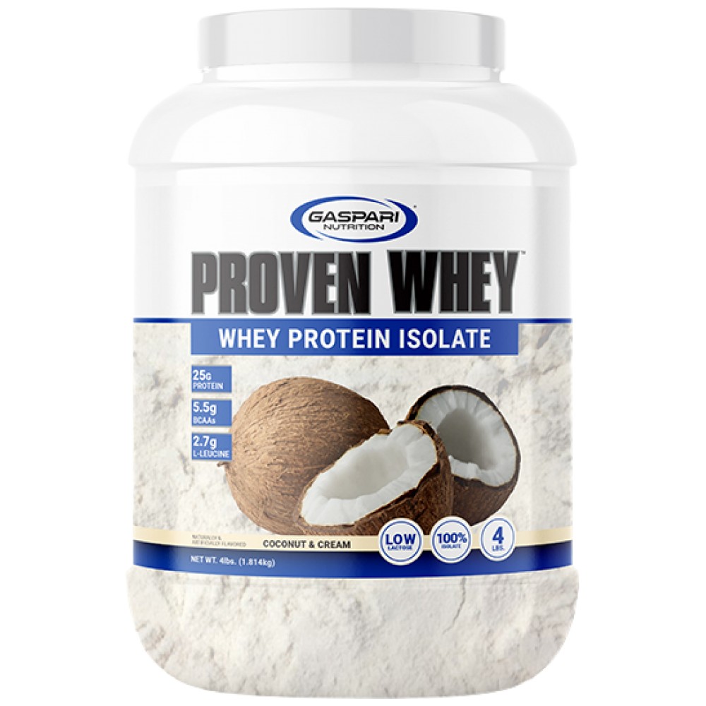 GaspariEU_600x600_ProvenWhey_1814_CoconutCream-83bc77f-1000x1000 Proven Whey / Whey Protein Isolate - Image 1