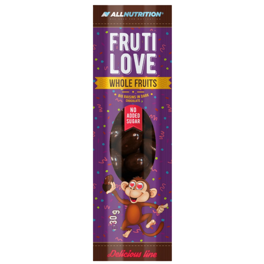 allnutrition-frutilove-big-raisins-dark-chocolate-1250e31-1000x1000 FrutiLove | Big Raisins in Dark Chocolate - Image 1