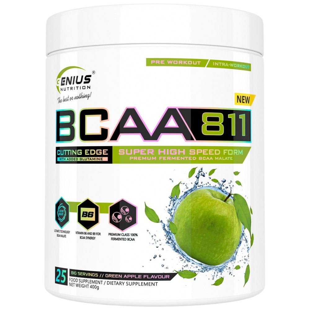 bcaa-bcaa811-foodsuplement-greenapple-400g-genius-nutrition-whiteBG-1181fc6-1000x1000 BCAA 811 / 8:1:1 - Image 1