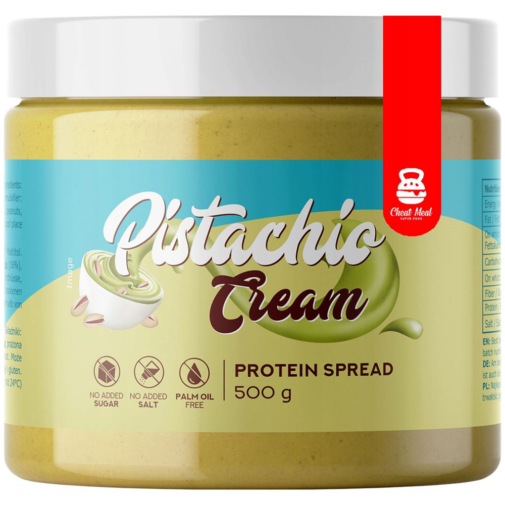 cheatmeal_protein_spread_pistachio_cream_500g-1610338-white-1000w Protein Spread / Pistachio - Image 1